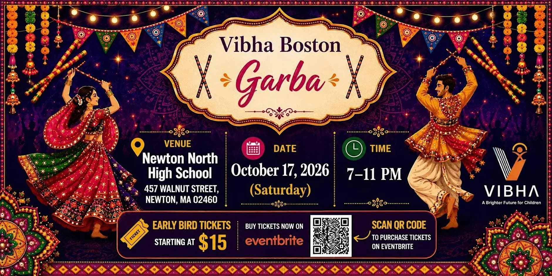 Vibha presents Newton Garba 2026 - An Evening of Dance, Culture & Giving