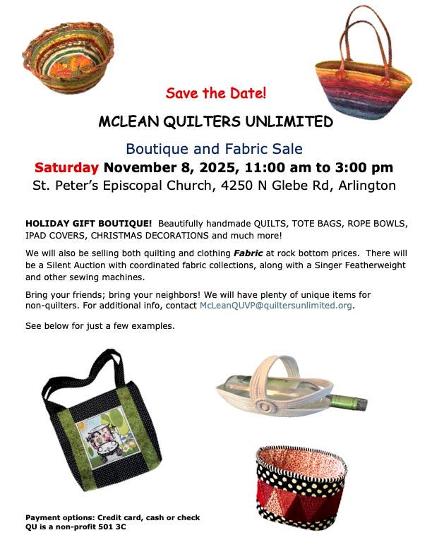 Holiday Boutique and Fabric Sale