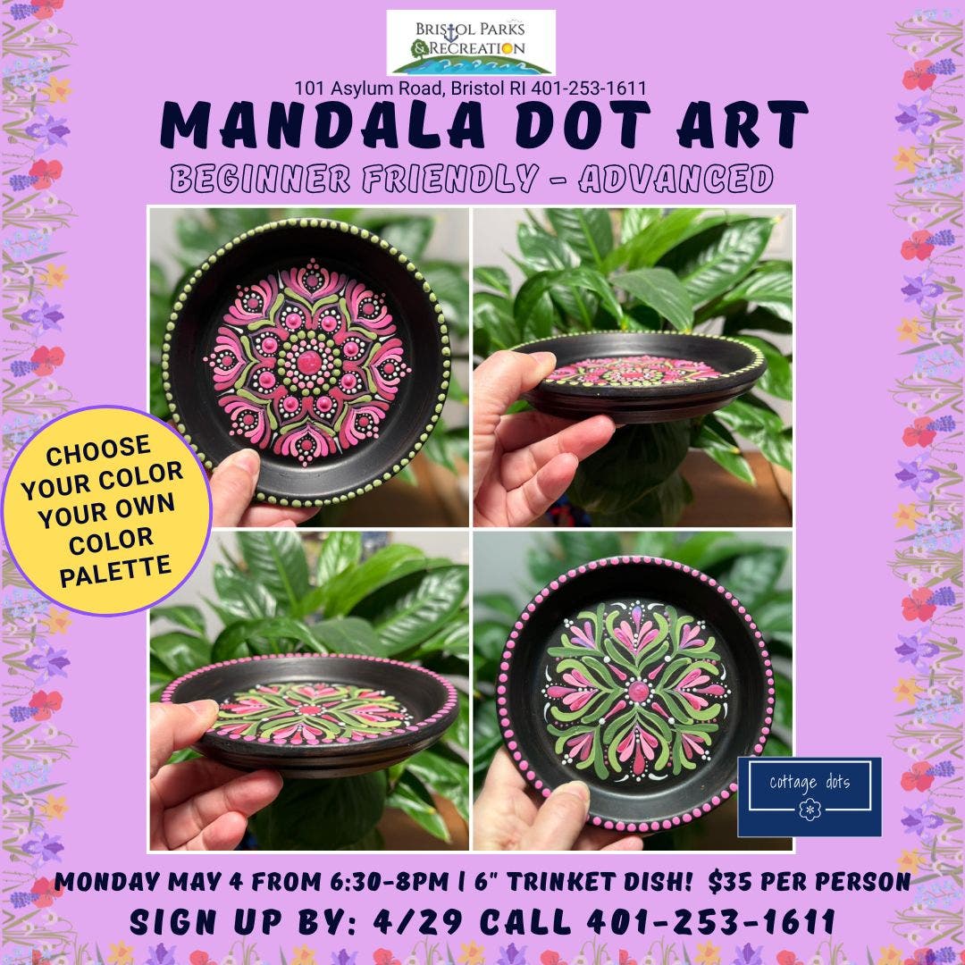 Mandala Dot Art -Trinket Dish