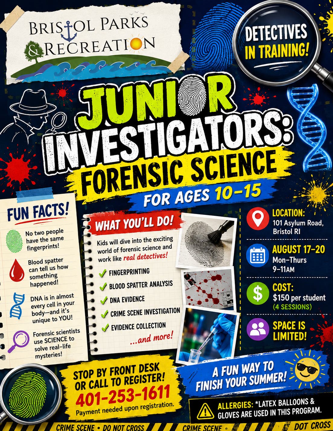 Forensic Science: Junior Investigators ages 10-15