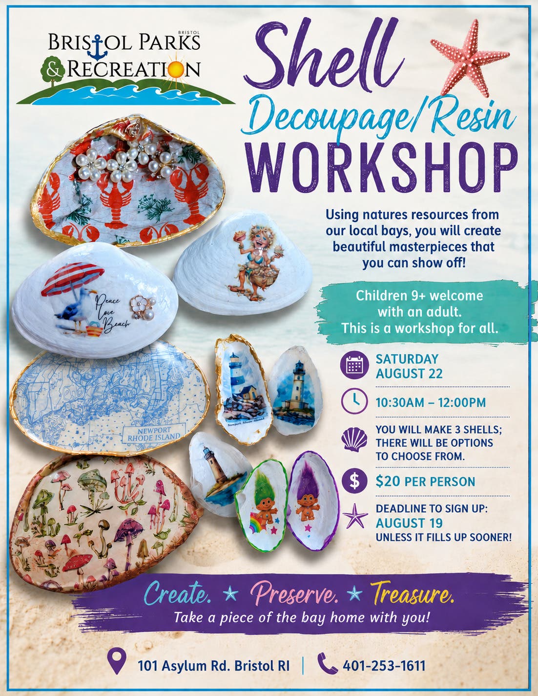 Shell Decoupage Workshop