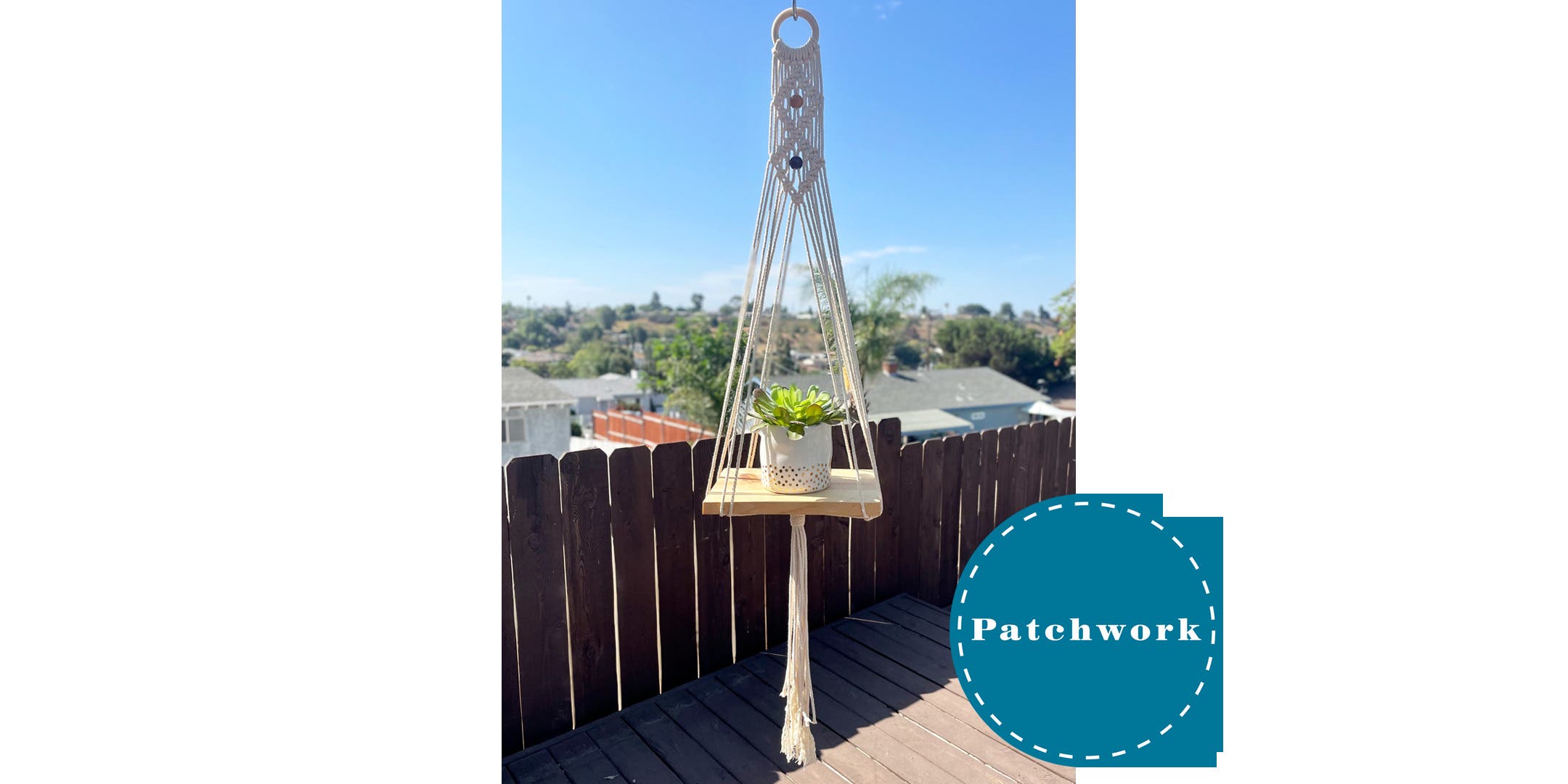 Patchwork Presents Macrame Floating Shelf Craft Workshop (+Wine Flight)
