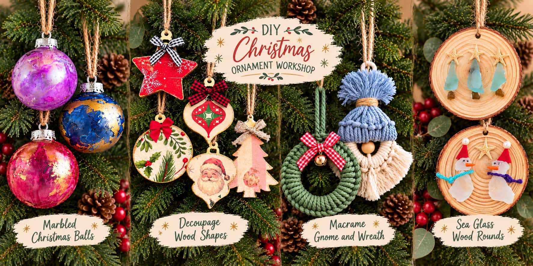 Patchwork DIY Holiday Ornament Craft Workshop