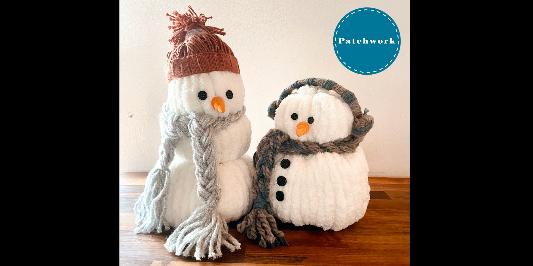 Patchwork Presents Chunky Yarn Snowman