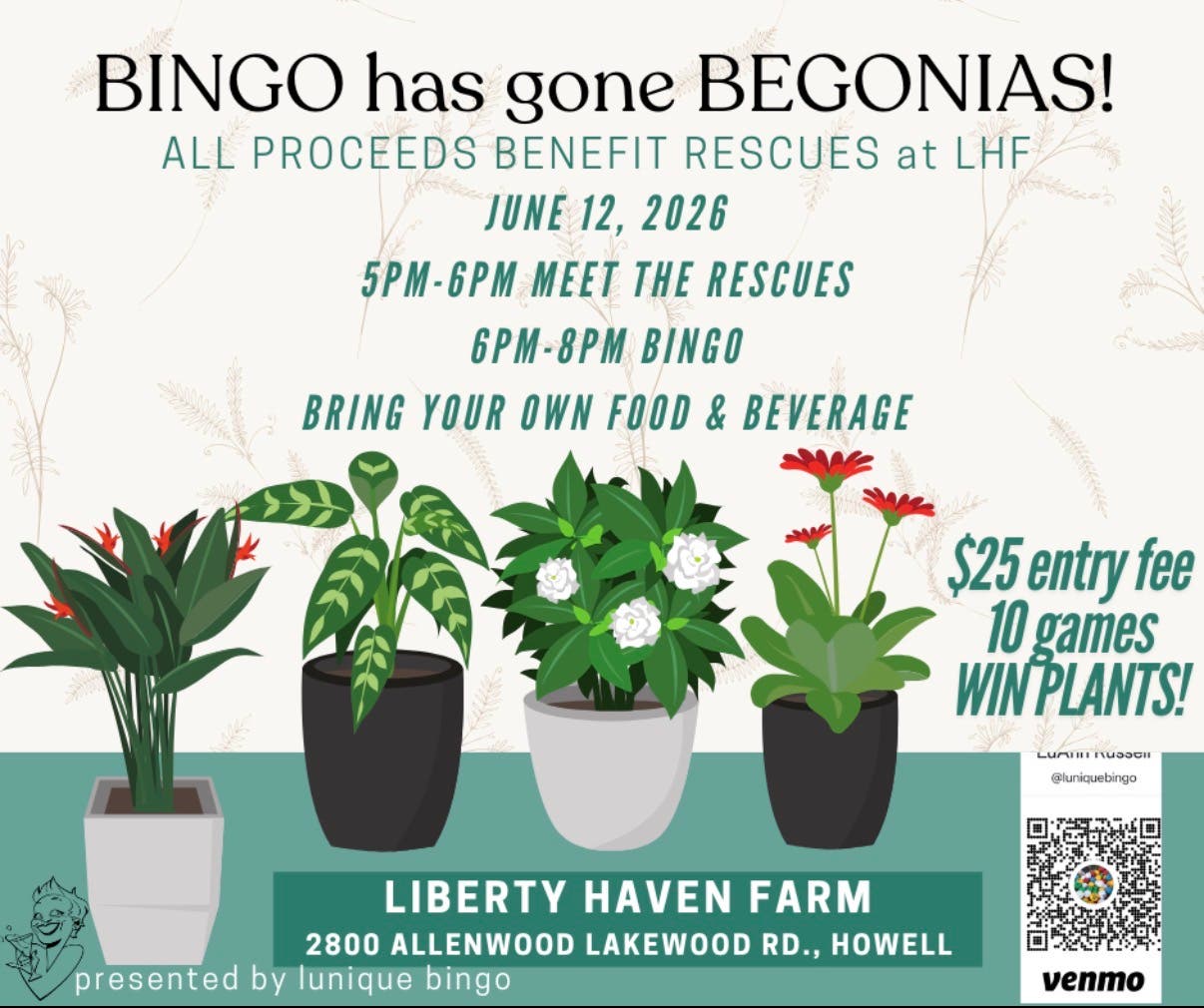 Bingo Has Gone Begonias!