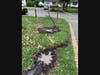 After Fire photos-damaged in-ground water sprinkler-as well as loss of food, loss of power issues and appliances-what damages did you also suffer from?