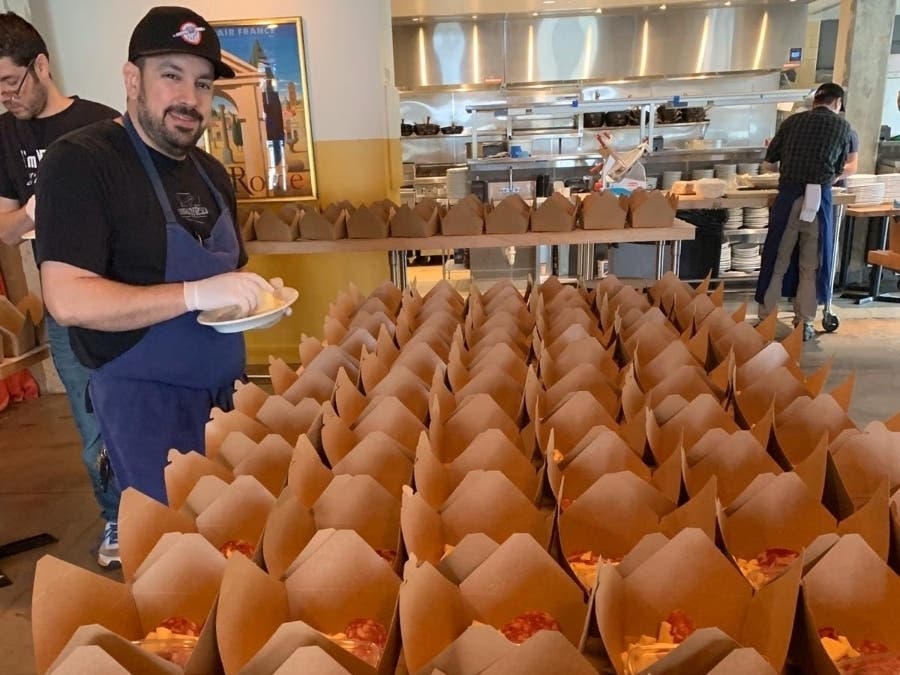  Miller Union and Storico Fresco Forza restaurants are providing free meals for Emory healthcare workers thanks to support from the Hawks Foundation and State Farm 