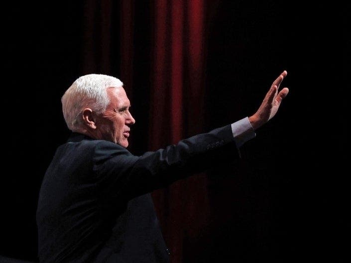Vice President Mike Pence spoke at the memorial service for Christian evangelist Ravi Zacharias. The private memorial was livestreamed on YouTube.