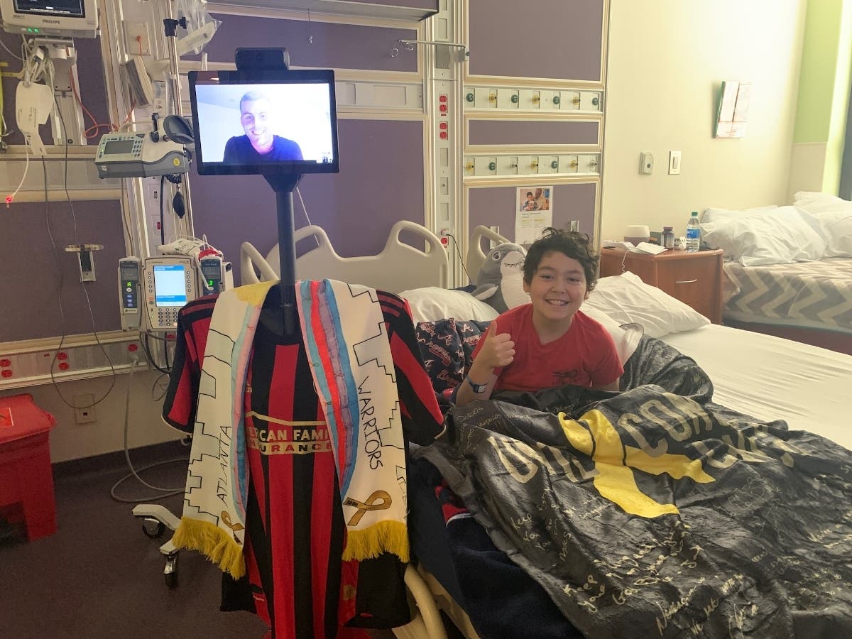 OhmniLabs’ Ohmni Telepresence Robots were used in September to visit patients virtually.