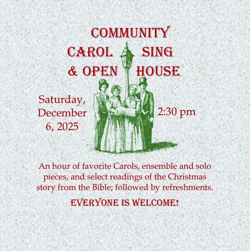 Community Carol Sing & Open House