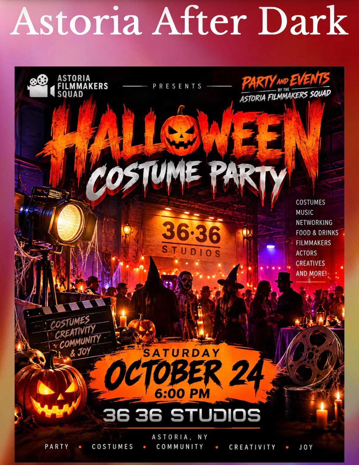Astoria After Dark Costume Contest at 3636 Studios