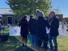 Clinical Director Dr. Alan Dienstag talking with walkers