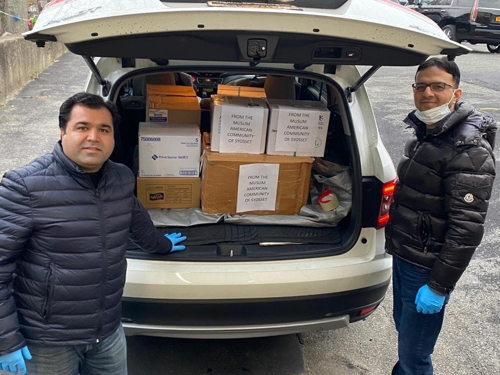 Medical supplies delivered to local hospitals.