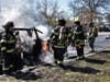 The Jericho Volunteer Fire Department ​extinguished the flames of an Range Rover