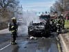 The Jericho Volunteer Fire Department ​extinguished the flames of an Range Rover