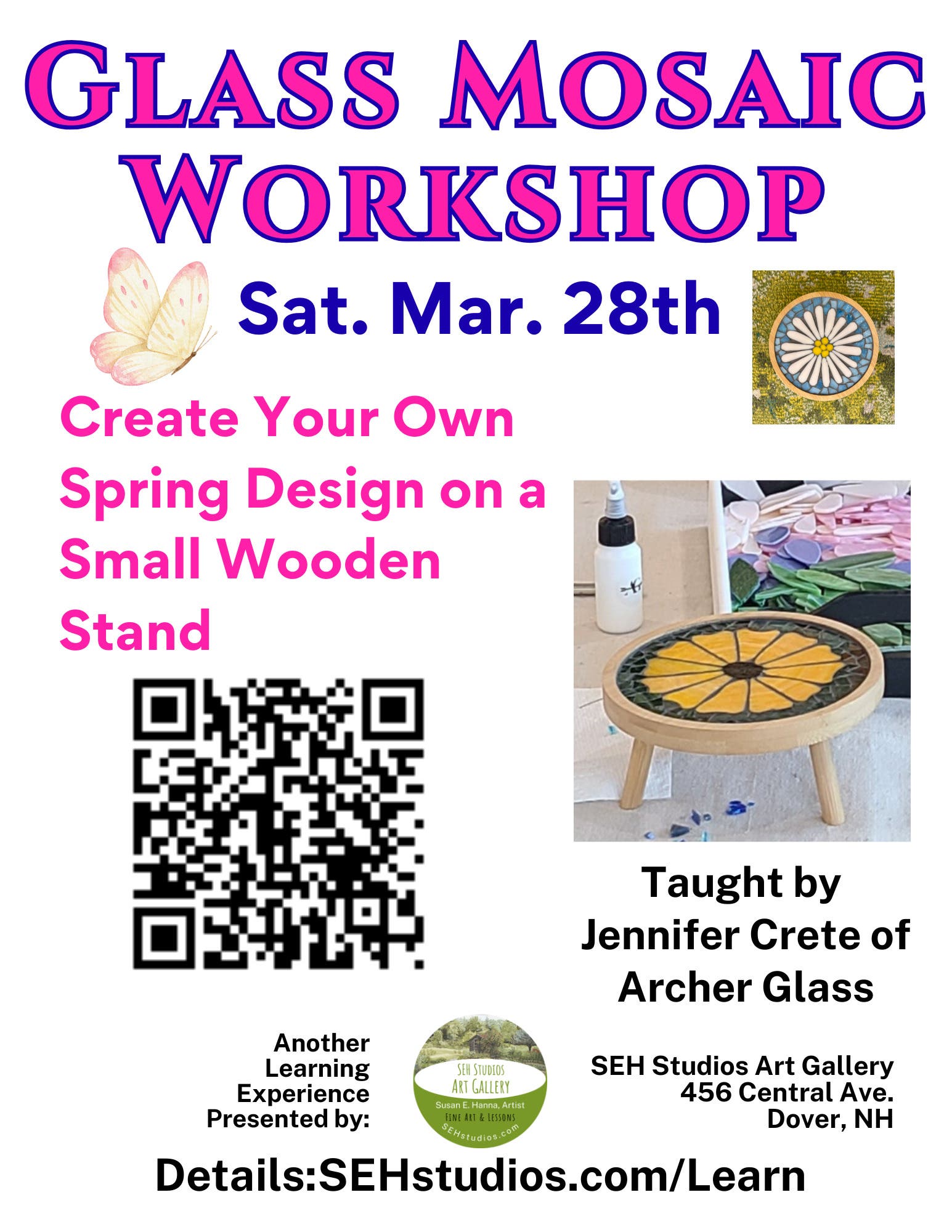 Glass Mosaic Workshop: Small Spring Stand
