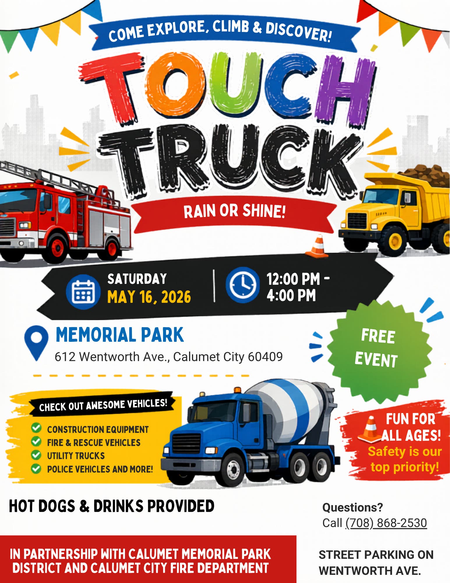 Free Event: Touch A Truck (12PM-4PM)