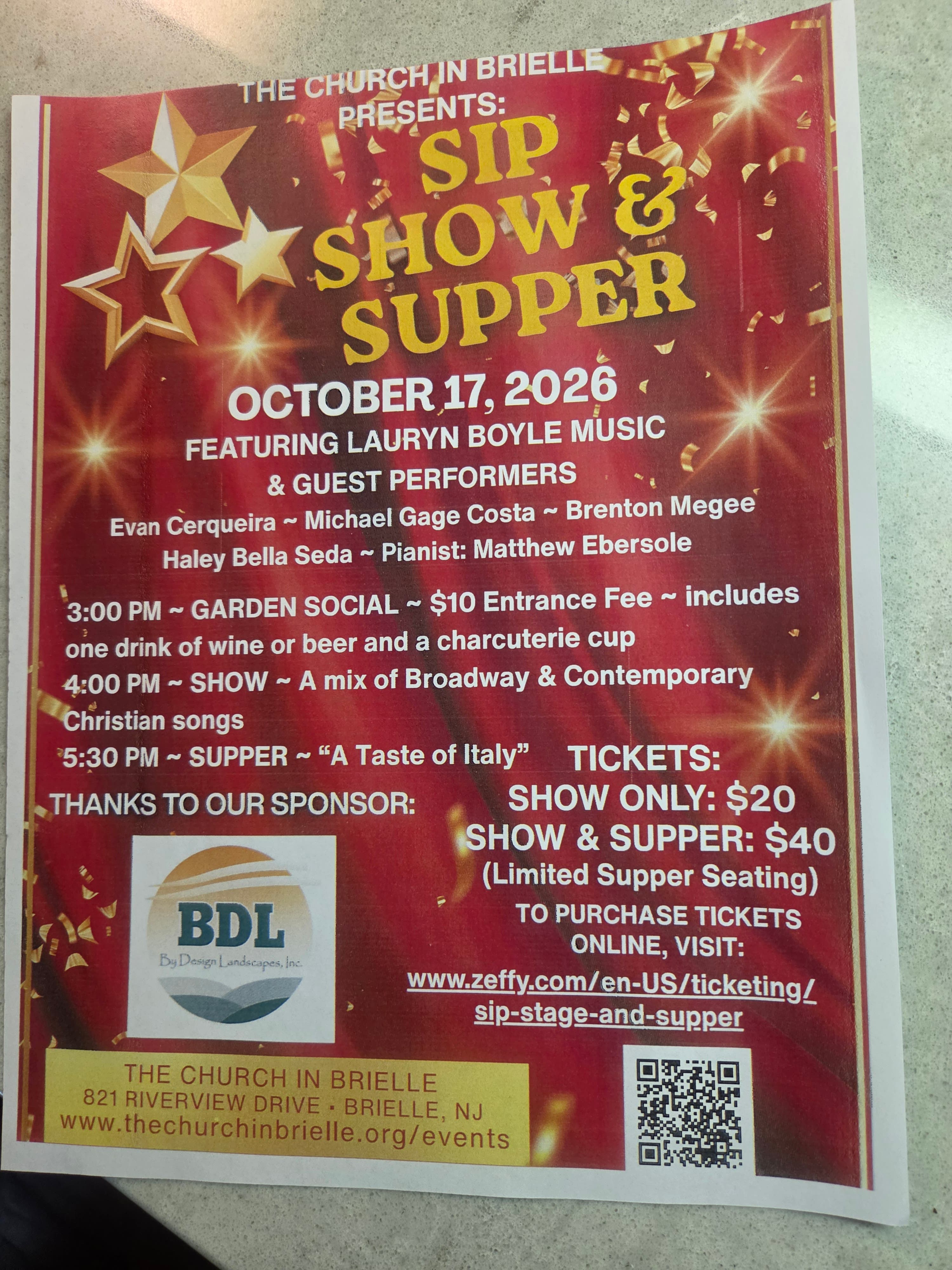Sip Show & Supper