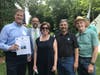 Pictured at the 2024 MassTrails grant awards announcement are (l-r) Friends of the Lynnfield Rail Trail (LRT) President Vincent Inglese; DCR Commissioner Brian Arrigo; EEA Secretary Rebecca Tepper; and Friends members Richard Kosian and Ken MacNulty.