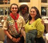  Pictured at the Salute to Scouting are (left to right)  Eagle Scout Maximiano Batista of Malden, Master of Ceremonies Rev. Irene Monroe and Max’s mom, Ellen Tortorella-Batista