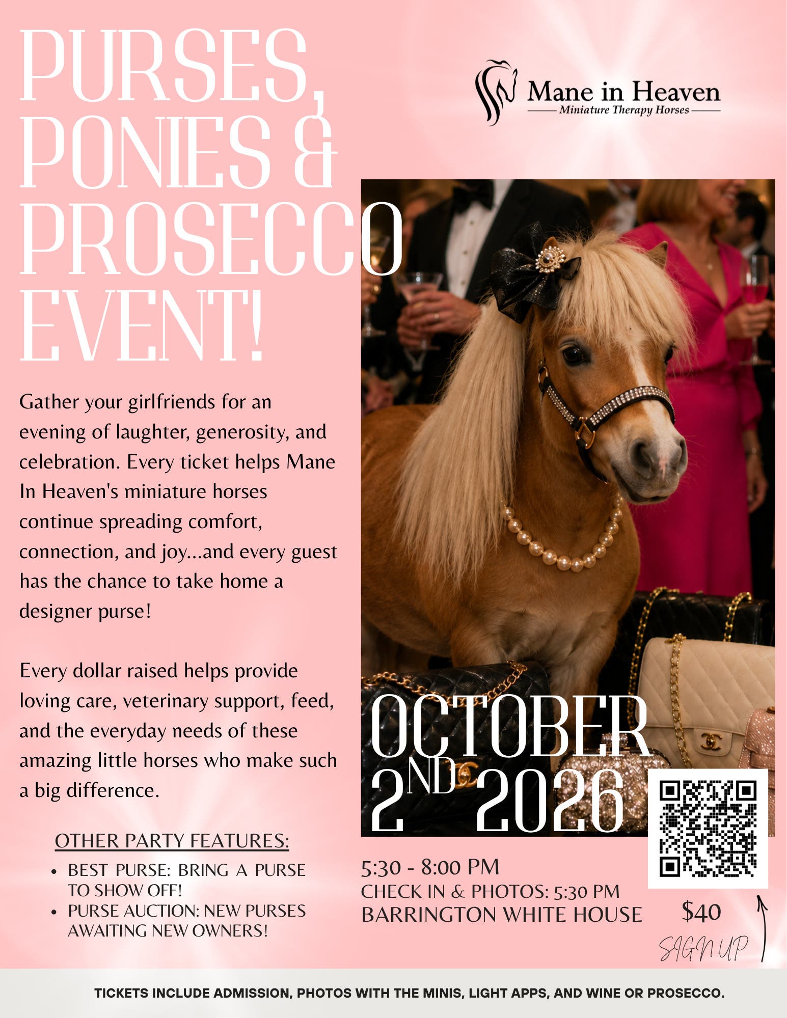 Purses, Ponies & Prosecco Event!