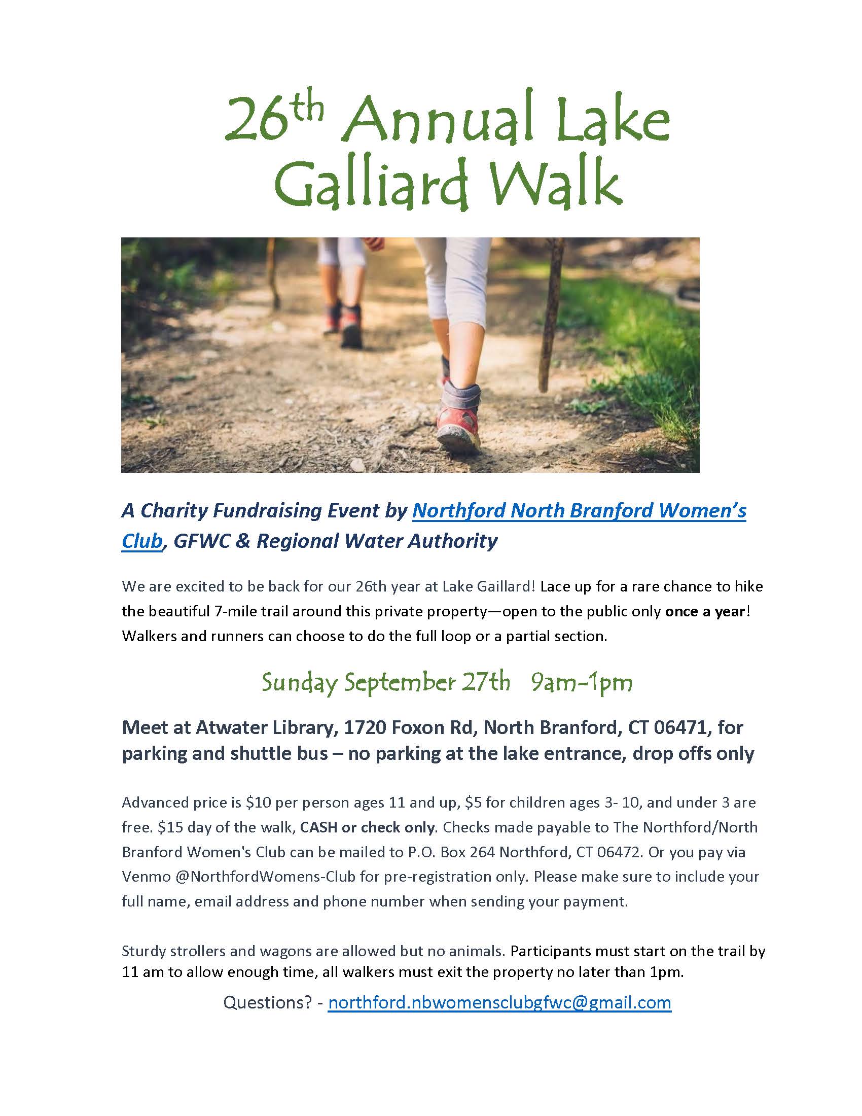 26th Annual Lake Galliard Walk