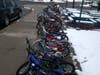 Bikes ready for pickup at the Boys and Girls Club in Mt Kisco