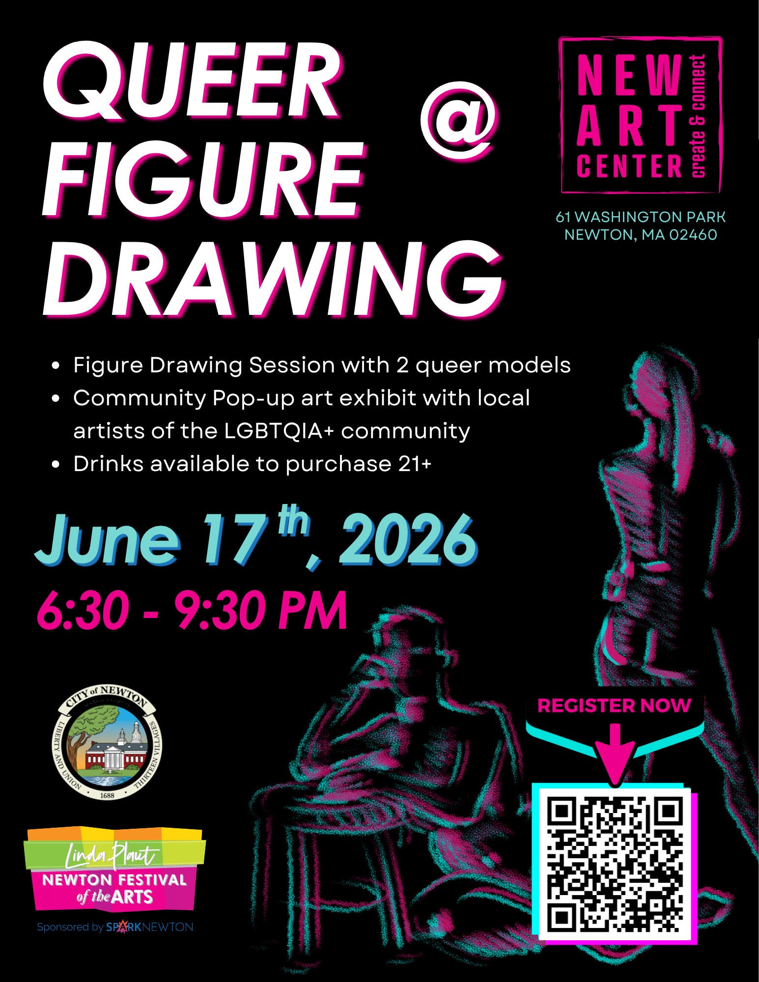 Queer Figure Drawing + Pop-Up Art Exhibit