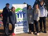 Working a cold Saturday yard sale to raise funds for the veteran build
