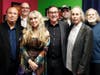 Candice Night with the LIMEHOF Board of Trustees. L-R Barry Fisch, Rob deBrauwere, Candice Night, Ernie Canadeo, Tom Needham, Norm Prusslin and Jeff James. 