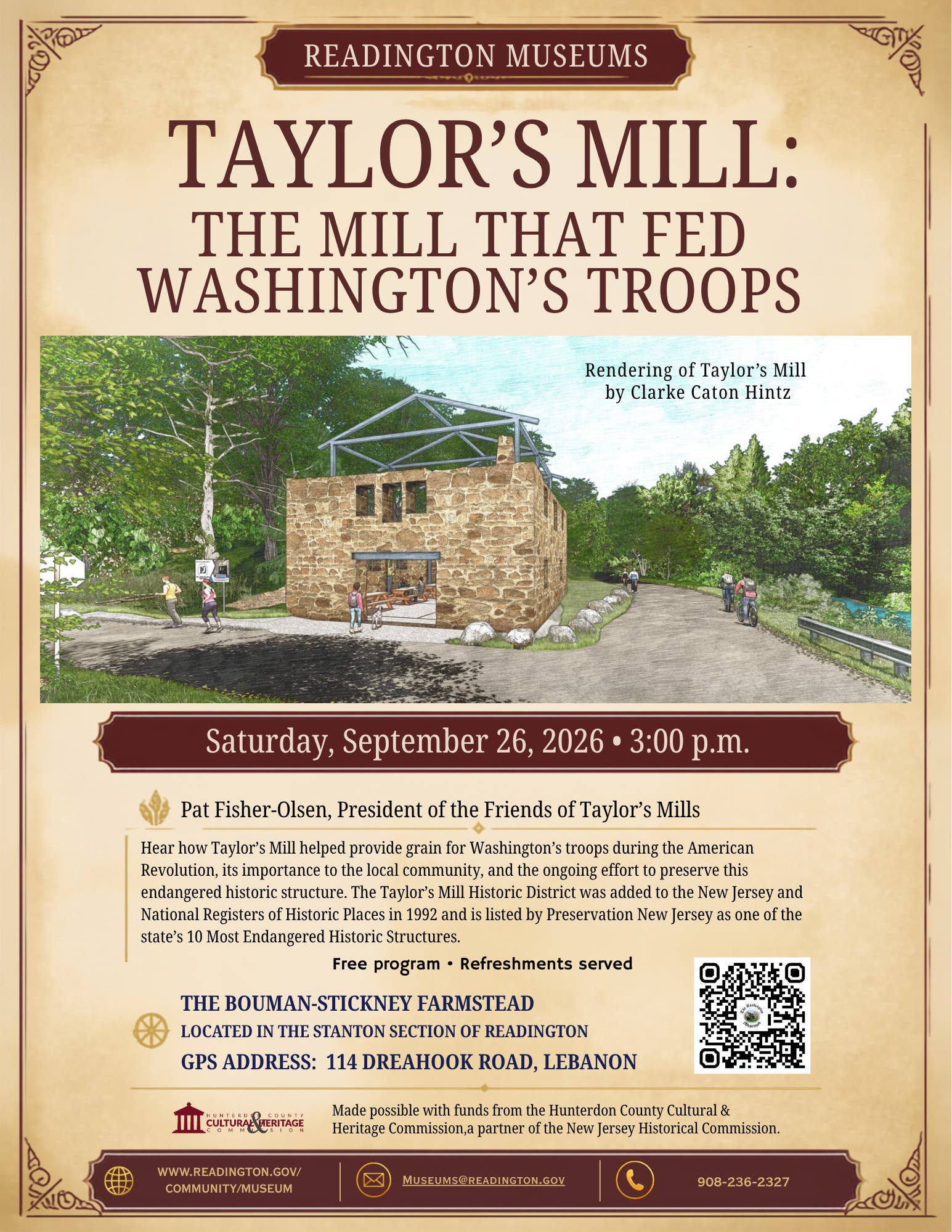 Taylor’s Mill: The Mill That Fed Washington’s Troops