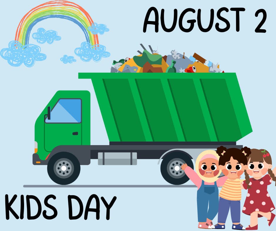 Kids day at The Cardiff Farmers Market special guest:Trash Truck!