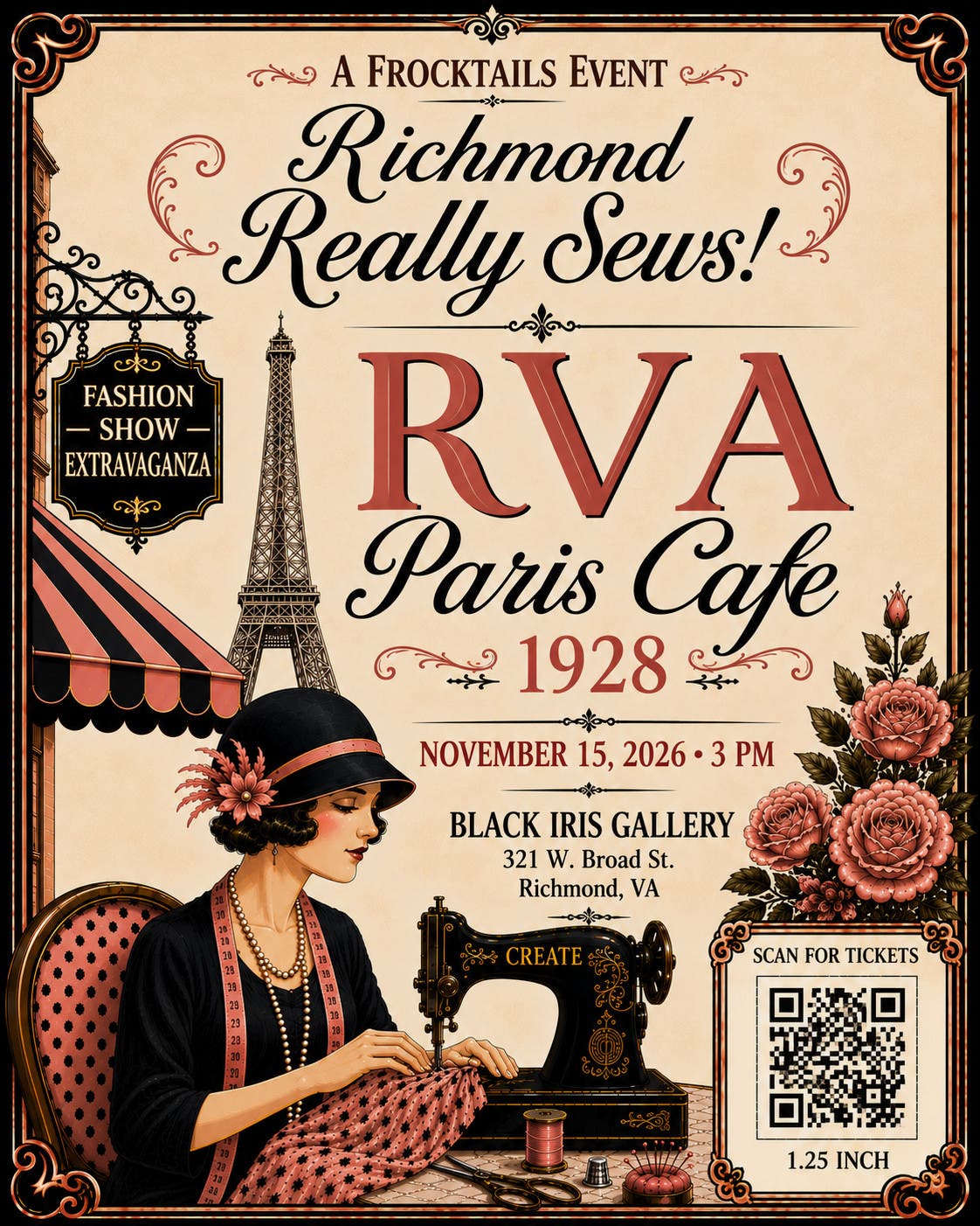 Fifth Annual Frocktails: RVA Paris Cafe 1928!
