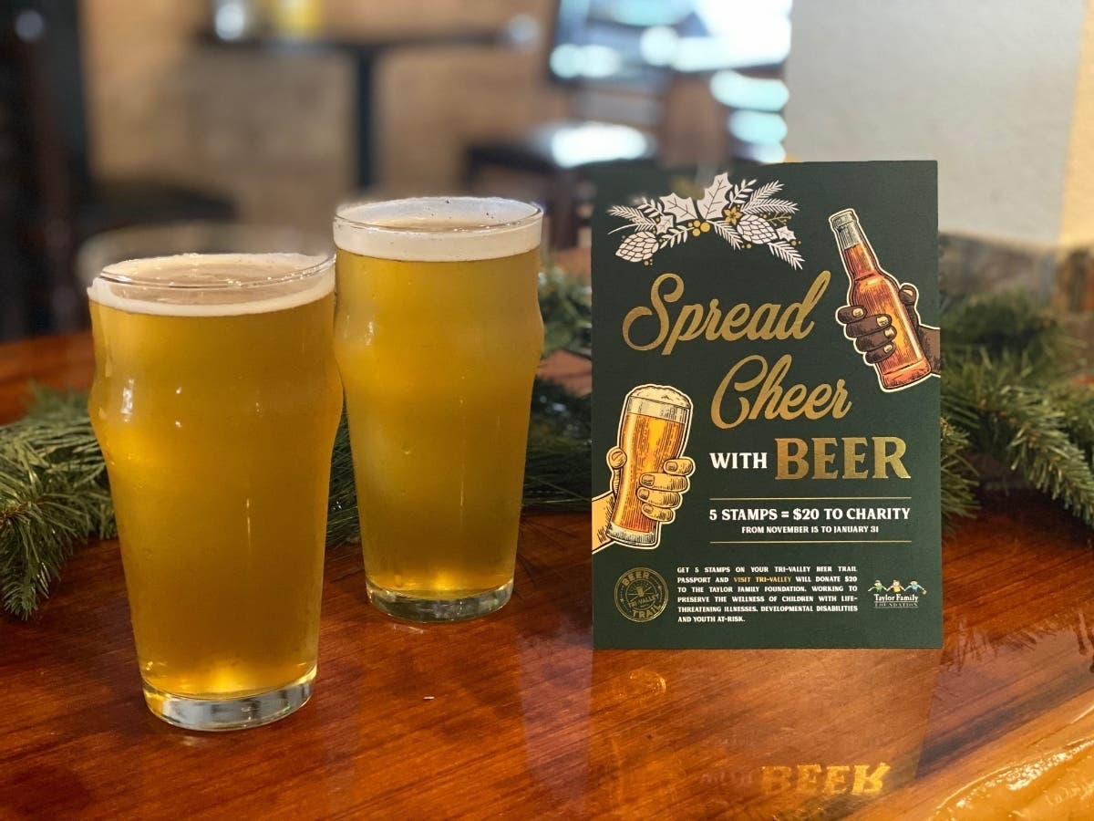 Twenty-two Tri-Valley merchants are participating in the 2019 Spread Cheer with Beer charity fundraiser.