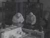 Burglars shatter items in display cases at a Santa Cruz antiques store.
