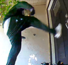 Home surveillance footage captured burglars breaking into a Pleasanton home.