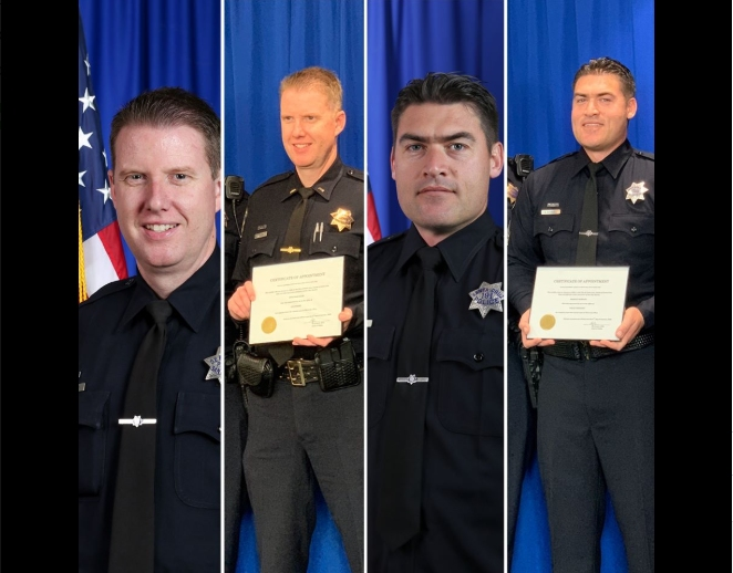 Lt. Jon Bush, left, and Sgt. Brad Burruel.