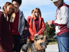 Dublin High students spent time with therapy dogs to cope with the loss of classmates over winter break.