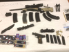 Guns found during the arrest of Soquel resident Thomas Haggett, authorities say.