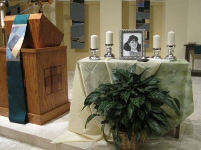 A scene from the 2012 vigil of Ilene Misheloff.