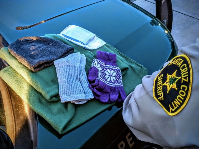 Patrolling deputies have care packages on hand.