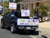 Donlon Elementary School families show appreciation for teachers participating in a parade.