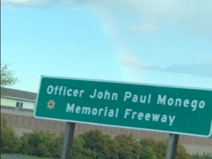 Patch reader Nina Wong shared this photo of a faint rainbow.