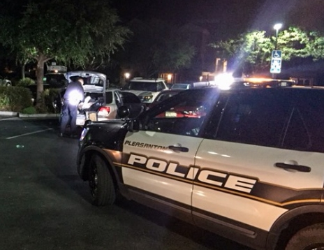 The cars were spotted overnight Thursday.