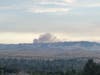 Smoke from the fires, as seen from Tri-Valley Monday.