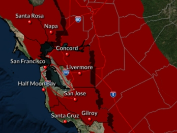 Inland areas will be hit the hardest, according to the National Weather Service.