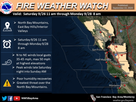 Fire Weather Watch Issued For Much Of Bay Area | Livermore, CA Patch