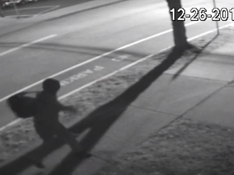 The Fredericksburg Police Department released video surveillance of a suspect throwing a brick through the window of one of the churches.