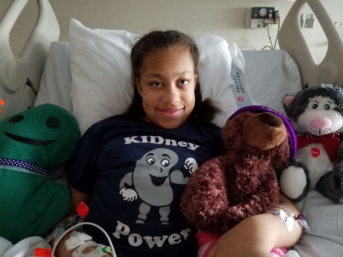 Lexie Ruff is recovering from a kidney transplant at Johns Hopkins Hospital in Baltimore.