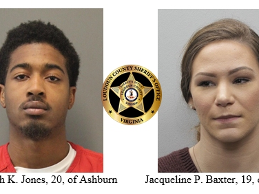 Juan Joseph K. Jones and Jacqueline P. Baxter, both arrested last Tuesday, are facing several charges in Loudoun County. 